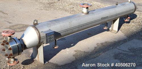 Unused- Mueller U Tube Shell & Tube Heat Exchanger, 31 Square Feet, Horizontal. Tema Type BKU, Tema Size 6/12-120, Tema Class C. 304 Stainless steel shell rated 150 psi at 500 deg F and -20 deg F at ...