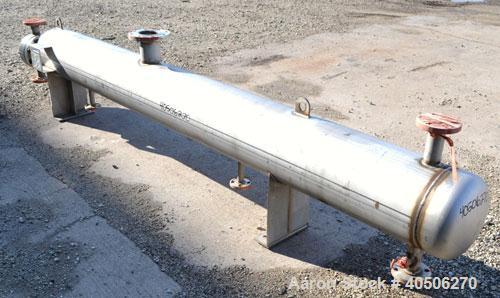 Unused- Mueller U Tube Shell & Tube Heat Exchanger, 31 Square Feet, Horizontal. Tema Type BKU, Tema Size 6/12-120, Tema Class C. 304 Stainless steel shell rated 150 psi at 500 deg F and -20 deg F at ...