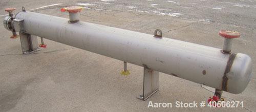 Unused- Mueller U Tube Shell and Tube Heat Exchanger, 31 Square Feet, Horizontal. Tema Type BKU, Tema Size 6/12-120, Tema Class C. 304 stainless steel shell rated 150 psi at 500 deg F and -20 deg F a...
