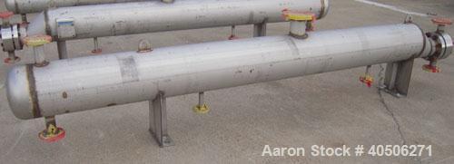 Unused- Mueller U Tube Shell and Tube Heat Exchanger, 31 Square Feet, Horizontal. Tema Type BKU, Tema Size 6/12-120, Tema Class C. 304 stainless steel shell rated 150 psi at 500 deg F and -20 deg F a...