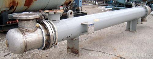 Used Mueller Shell And Tube Heat Exchanger, 235 Square Feet, Horizontal. Carbon steel shell rated 150 psi at 200 deg.f., and -20 deg.f. at 150 psi. (109) 3/4" diameter x 11' long 304 stainless steel ...