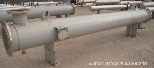 Used Mueller Shell And Tube Heat Exchanger, 235 Square Feet, Horizontal. Carbon steel shell rated 150 psi at 200 deg.f., and -20 deg.f. at 150 psi. (109) 3/4" diameter x 11' long 304 stainless steel ...