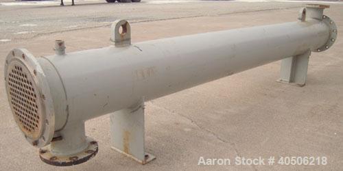 Used Mueller Shell And Tube Heat Exchanger, 235 Square Feet, Horizontal. Carbon steel shell rated 150 psi at 200 deg.f., and -20 deg.f. at 150 psi. (109) 3/4" diameter x 11' long 304 stainless steel ...
