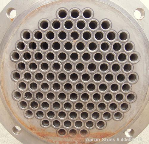 Used Mueller Shell And Tube Heat Exchanger, 235 Square Feet, Horizontal. Carbon steel shell rated 150 psi at 200 deg.f., and -20 deg.f. at 150 psi. (109) 3/4" diameter x 11' long 304 stainless steel ...