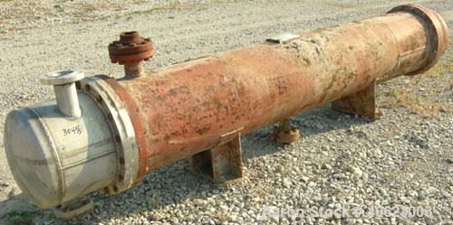 Used Ludell Manufacturing 6 pass shell and tube heat exchanger, model 18-108-6. Approximately 264 square feet, horizontal. Carbon steel shell rated 200 psi at 400 deg F, (150) 3/4'' diameter x 9' lon...