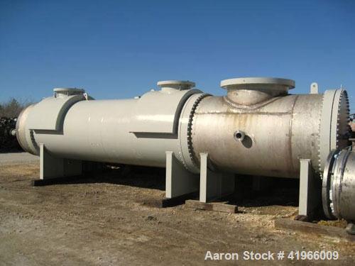 Unused- Heat Transfer Systems Single Pass Shell and Tube Heat Exchanger, 10259 square feet, horizontal, type AEM 71-216. Carbon steel shell rated FV/150 psi at -20 to 200 deg F. (1785) 1-1/4'' diamet...