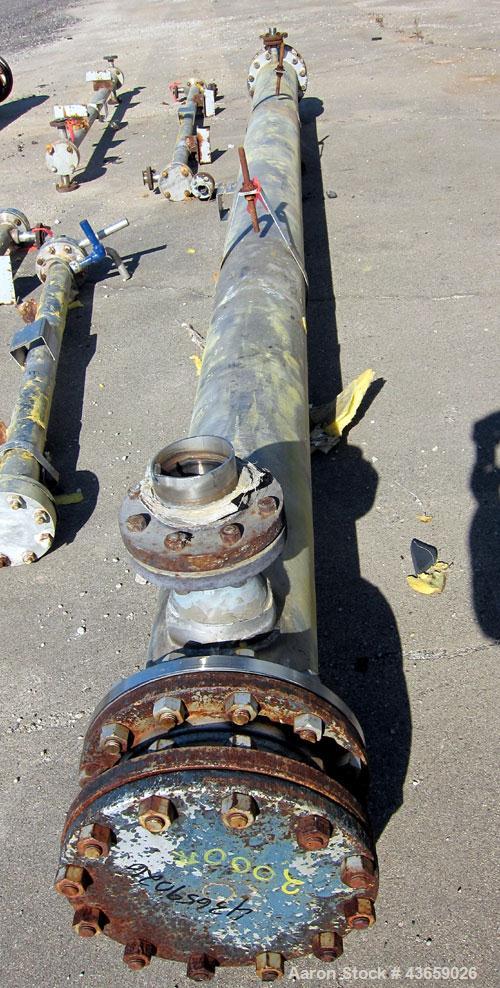 Used Stainless Steel Horizontal Enerquip Shell & Tube Heat Exchanger, Approximately 211 Square Feet