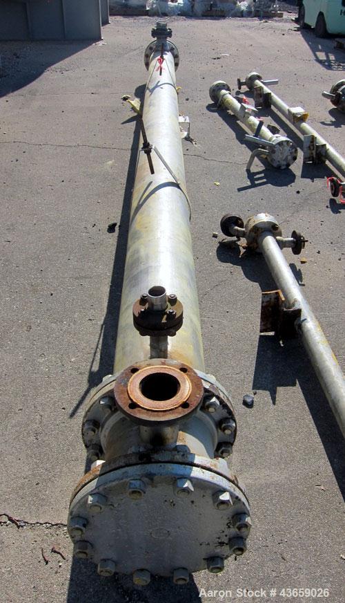 Used Stainless Steel Horizontal Enerquip Shell & Tube Heat Exchanger, Approximately 211 Square Feet