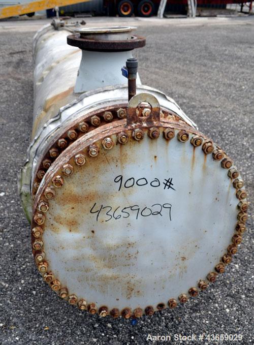 Used Stainless Steel Enerquip Shell & Tube Heat Exchanger, Approximately 2032 Square Feet, horizontal