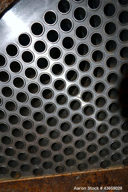 Used Stainless Steel Enerquip Shell & Tube Heat Exchanger, Approximately 2032 Square Feet, horizontal