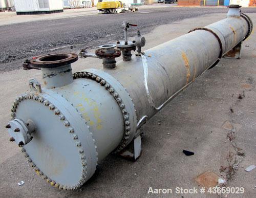Used Stainless Steel Enerquip Shell & Tube Heat Exchanger, Approximately 2032 Square Feet, horizontal