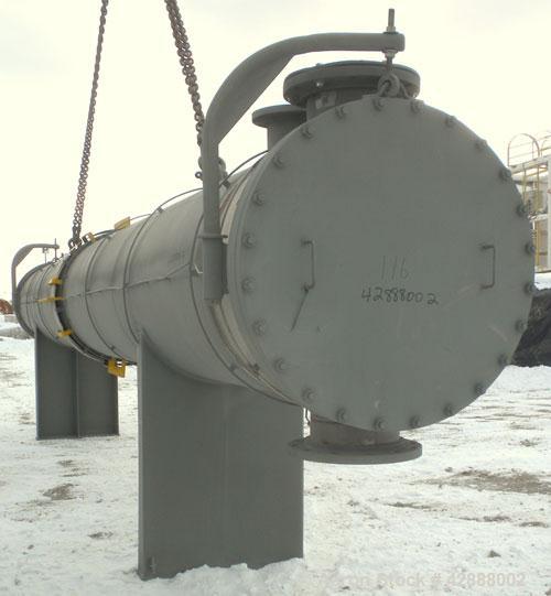 Unused- Melter S.A. de C.V. 2 Pass Shell & Tube Heat Exchanger, 3746 Square Feet, Type NEN, Horizontal. Carbon steel shell rated 100 psi at –20 to 250 degrees F. (318) 1-1/2’’ diameter x 30’ long BWG...