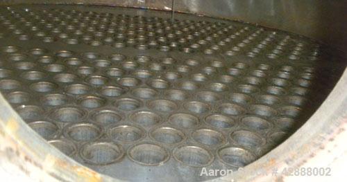 Unused- Melter S.A. de C.V. 2 Pass Shell & Tube Heat Exchanger, 3746 Square Feet, Type NEN, Horizontal. Carbon steel shell rated 100 psi at –20 to 250 degrees F. (318) 1-1/2’’ diameter x 30’ long BWG...