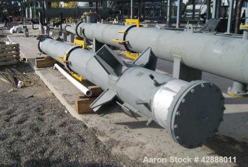 Unused- Melter S.A. de C.V. 3 Pass Shell & Tube Heat Exchanger, 400 Square Feet, Type NEN, Vertical. Carbon steel shell rated 120 psi at –20 to 250 degrees F. (51) 1-1/2’’ diameter x 20’ long BWG. 16...