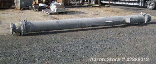 Unused- Melter S.A. de C.V. Single Pass Shell & Tube Heat Exchanger, 419 Square Feet, Type BEM, Vertical. Carbon steel shell rated 195 psi at –20 to 400 degrees F. (80) 1’’ diameter x 20’ long BWG. 1...