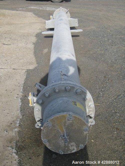 Unused- Melter S.A. de C.V. Single Pass Shell & Tube Heat Exchanger, 419 Square Feet, Type BEM, Vertical. Carbon steel shell rated 195 psi at –20 to 400 degrees F. (80) 1’’ diameter x 20’ long BWG. 1...
