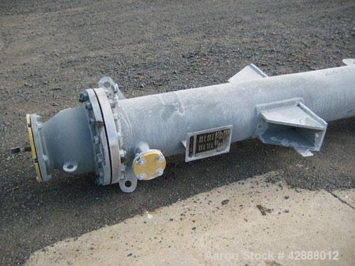 Unused- Melter S.A. de C.V. Single Pass Shell & Tube Heat Exchanger, 419 Square Feet, Type BEM, Vertical. Carbon steel shell rated 195 psi at –20 to 400 degrees F. (80) 1’’ diameter x 20’ long BWG. 1...