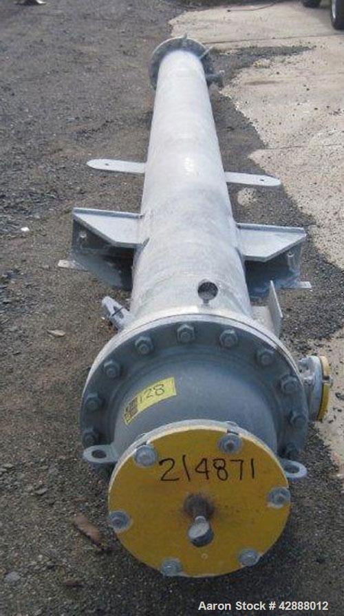 Unused- Melter S.A. de C.V. Single Pass Shell & Tube Heat Exchanger, 419 Square Feet, Type BEM, Vertical. Carbon steel shell rated 195 psi at –20 to 400 degrees F. (80) 1’’ diameter x 20’ long BWG. 1...