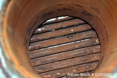 Used Yula U Tube Shell & Tube Heat Exchanger, 672 Square Feet, Model WCV-8J-108AA2S. 316L Stainless steel tubes, tube sheet and bonnet. (321) U tubes rated 150 psi at 350 degrees F., 304 stainless st...