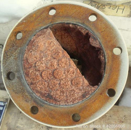 Used Sollich Shell and Tube Heat Exchanger, 61 square feet, carbon steel, horizontal. Carbon steel shell rated 6 bar (87 psi) at 100 degrees C (212 degrees F). (38) 3/4" diameter x 99" long tubes rat...