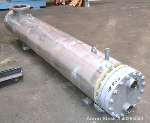 Used Atlas U Tube Shell & Tube Heat Exchanger, 128 Square Feet. 316L Stainless steel tubes, tube sheet and bonnet. (56) U tubes rated 150 psi at 350 degrees F., carbon steel shell rated 150 psi at 35...