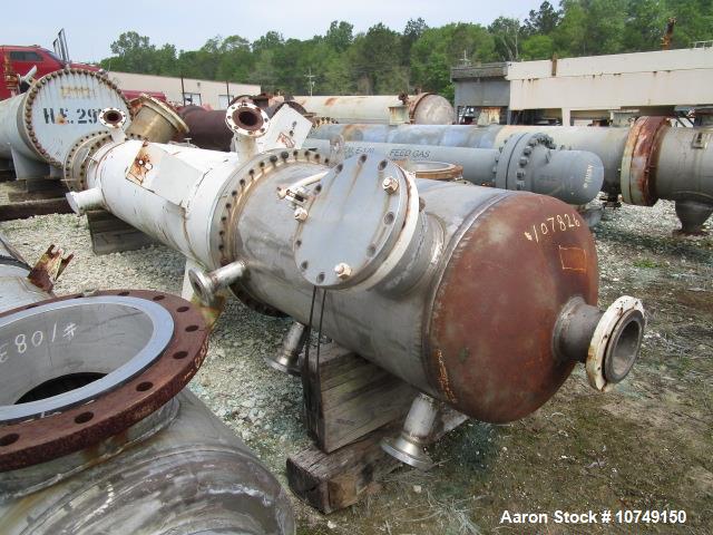 Used – Ohmstede 1083 sq. ft. Vertical Shell & Tube Heat Exchanger – Carbon Steel Shell, 304L SS Tubes