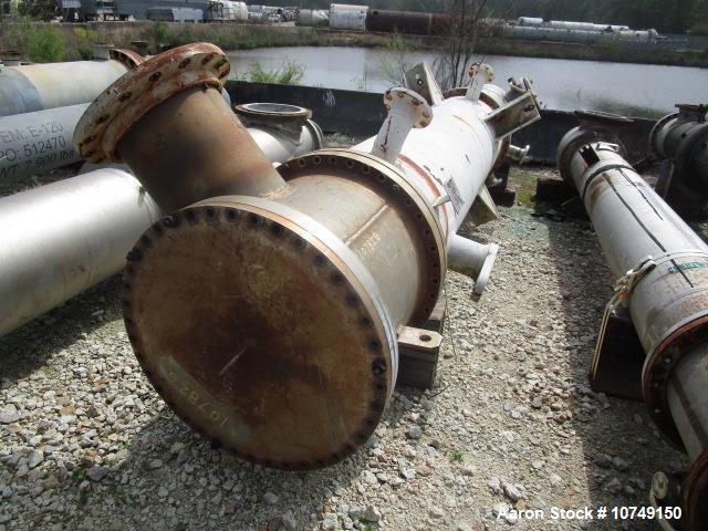 Used – Ohmstede 1083 sq. ft. Vertical Shell & Tube Heat Exchanger – Carbon Steel Shell, 304L SS Tubes