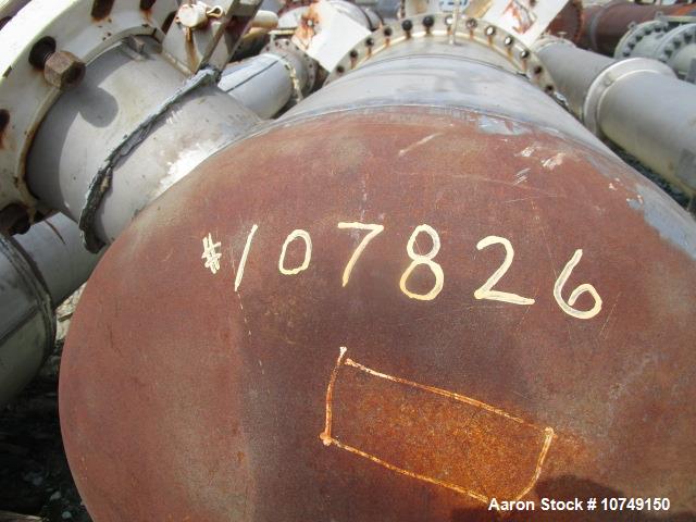 Used – Ohmstede 1083 sq. ft. Vertical Shell & Tube Heat Exchanger – Carbon Steel Shell, 304L SS Tubes