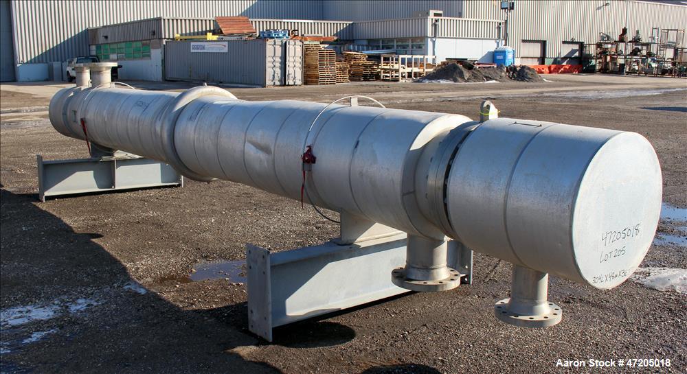 Unused- Perry Products Single Pass Shell & Tube Heat Exchanger, 1,231 Square Fee