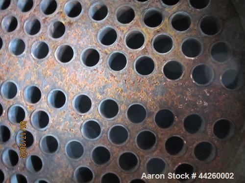 Used Perry Products Single Pass Shell And Tube Heat Exchanger, 209 Square Feet, Model FTSX-16-209, Horizontal. Carbon steel shell rated 150 psi at –20 to 320 degrees F, with expansion ring. (100) 1” ...