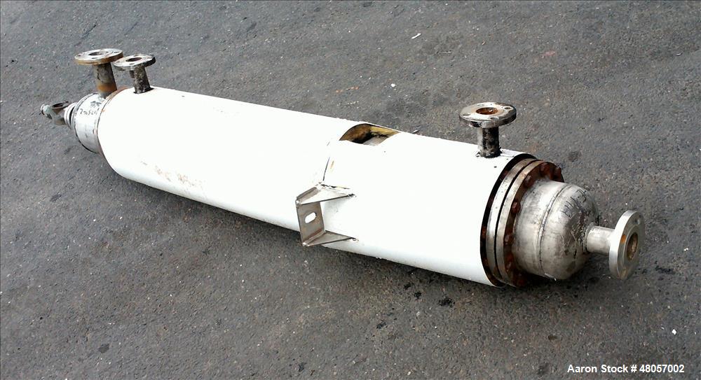 Used Gold-Bar Engineering Ltd. Shell & Tube Heat Exchanger, Stainless Steel, Ve