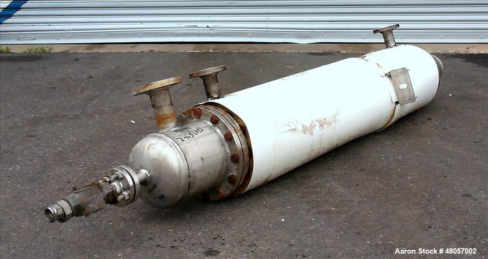 Used Gold-Bar Engineering Ltd. Shell & Tube Heat Exchanger, Stainless Steel, Ve