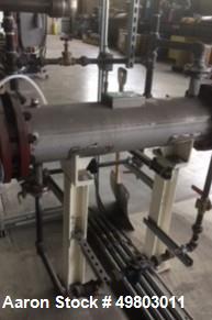 Used Perry Products Shell & Tube Heat Exchanger, 64 Square Feet, Horizontal. 304 Stainless steel shell rated 200 psi at 10 to 400 degrees F., (85) 3/4” diameter x 48” long 316L stainless steel tubes ...