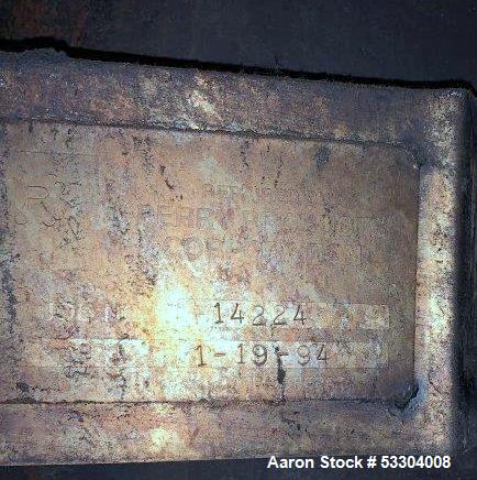 Usado: intercambiador de calor vertical de carcasa y tubos de Perry Products.  Número de serie # 14224; Construido en 1994.