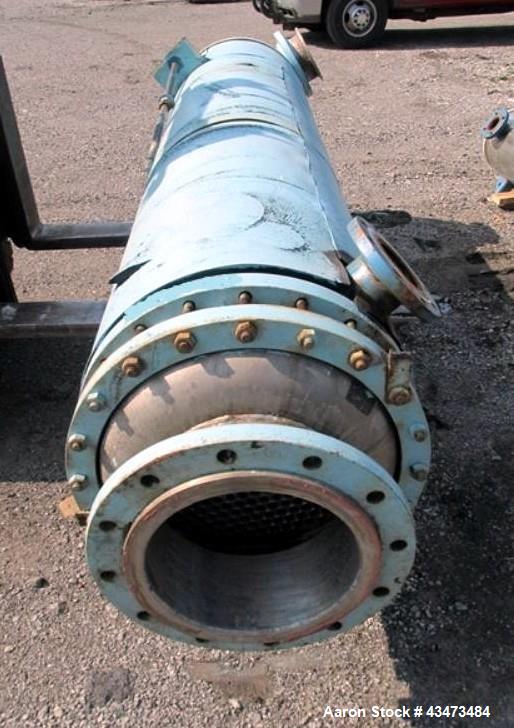 Used Pfaudler Shell & Tube Heat Exchanger, 548 Square Feet, Model 20096-BEM. 316 Stainless steel tubes, tube sheets and bonnets. (349) 0.75" Diameter x 8' long tubes rated 150 psi at 350 degrees F. C...