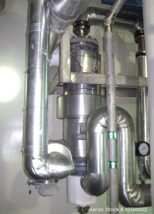 Used Pfaudler Single Pass Shell & Tube Heat Exchanger, 15.2 square feet, vertical. Carbon steel shell rated 100 psi at -20 to 400 deg F. (26) 3/4" Diameter x 3’ long 316L stainless steel tubes rated ...