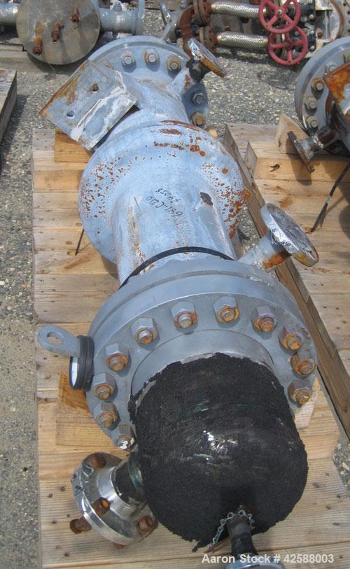 Used Pfaudler Single Pass Shell & Tube Heat Exchanger, 29.9 square feet, vertical. Carbon steel shell rated 100 psi at -20 to 400 deg F. (51) 3/4" Diameter x 3’ long 316L stainless steel tubes rated ...