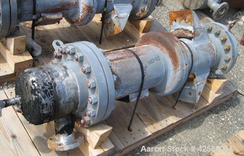 Used Pfaudler Single Pass Shell & Tube Heat Exchanger, 29.9 square feet, vertical. Carbon steel shell rated 100 psi at -20 to 400 deg F. (51) 3/4" Diameter x 3’ long 316L stainless steel tubes rated ...
