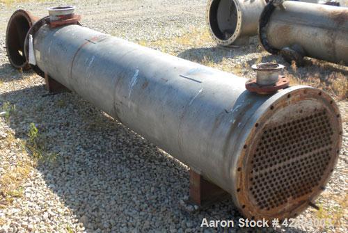 Used Process Engineering and Machine Two Pass Shell and Tube Heat Exchanger, 886 square feet, horizontal. 316 Stainless steel shell rated 50 psi at 175 degrees F. (282) 1'' Diameter x 144’' long 316 ...