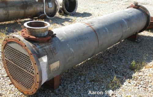 Used Process Engineering and Machine Two Pass Shell and Tube Heat Exchanger, 886 square feet, horizontal. 316 Stainless steel shell rated 50 psi at 175 degrees F. (282) 1'' Diameter x 144’' long 316 ...