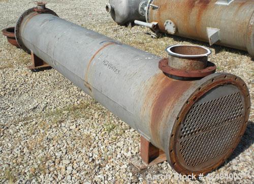 Used Process Engineering and Machine Two Pass Shell and Tube Heat Exchanger, 886 square feet, horizontal. 316 Stainless steel shell rated 50 psi at 175 degrees F. (282) 1'' Diameter x 144’' long 316 ...