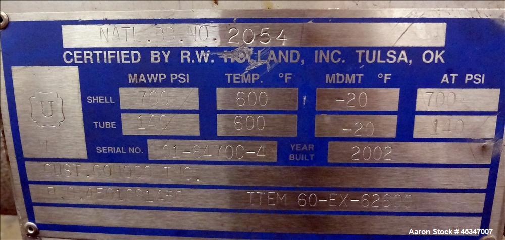 Used Stainless Steel Hairpin exchanger