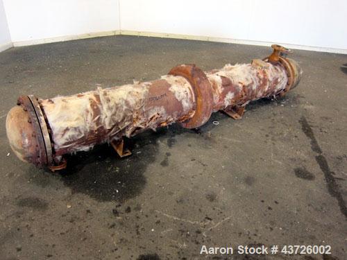 Used Rubicon Industries Multiple Pass Shell & Tube Heat Exchanger, 324 Square Feet, Model SC16B4-108HE, Horizontal. Carbon steel shell rated 150 psi at -20 to 400 degrees F. (184) 3/4" diameter x 108...