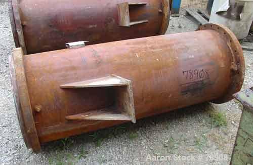 Used Rubicon Single Pass Heat Exchanger, Model VT26C1-72V, 260 Square Feet, 316 Stainless Steel Product Contact, Vertical. (222) Tubes 3/4" diameter x 72" long, rated 150 PSI & FV @ 500 Degrees F, ca...