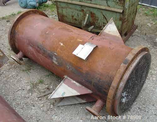 Used Rubicon Single Pass Heat Exchanger, Model VT26C1-72V, 260 Square Feet, 316 Stainless Steel Product Contact, Vertical. (222) Tubes 3/4" diameter x 72" long, rated 150 PSI & FV @ 500 Degrees F, ca...