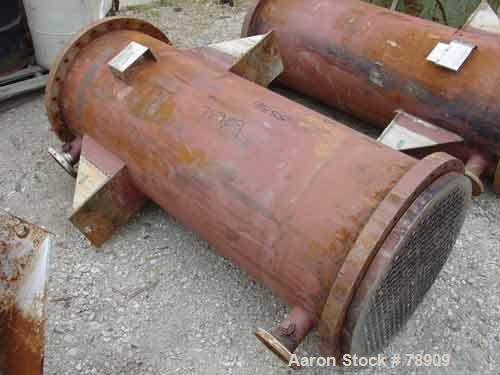 USED: Rubicon single pass heat exchanger, model VT26C1-72V. 260 sq ft,316 stainless steel product contact, carbon steel shell. Shell andtubes rated for 150/FV psi @ 150 deg F, 222 tubes 3/4" diameter...