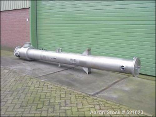 USED: Schmidt/Griesser heat exchanger, No 2616/52010, new 1995. Heating surface 34.5 sq m. Tube material stainless steel, shell material stainless steel, cover material stainless steel. Tube capacity...