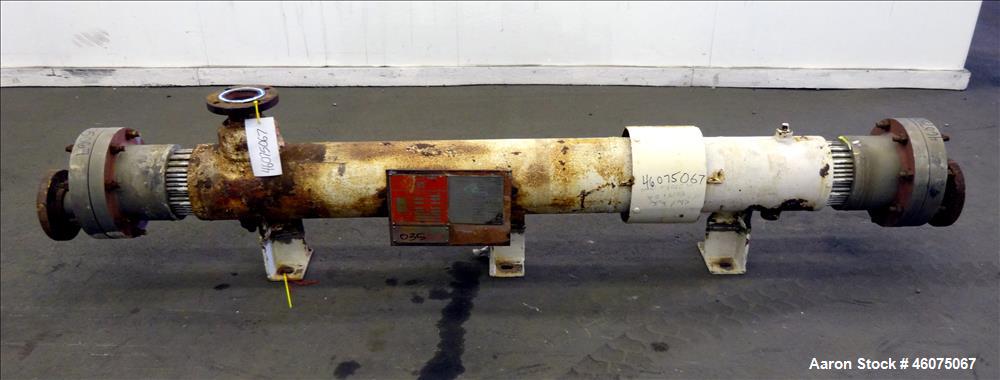 Used Southern Heat Exchanger Shell & Tube Heat Exchanger, Approximate 124 Square Feet, Horizontal. Carbon steel shell rated 100 psi at 350 degrees F. (195) 3/8" Diameter x approximate 78" long 304 st...