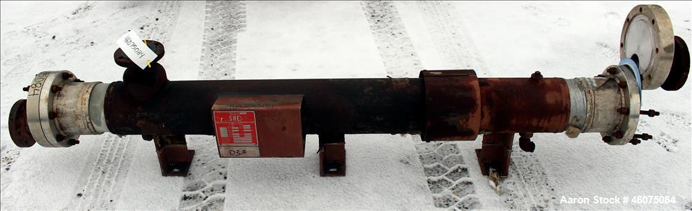 Used Southern Heat Exchanger Shell & Tube Heat Exchanger, Approximate 124 Square Feet, Horizontal. Carbon steel shell rated 100 psi at 350 degrees F. (195) 3/8" Diameter x approximate 78" long 304 st...