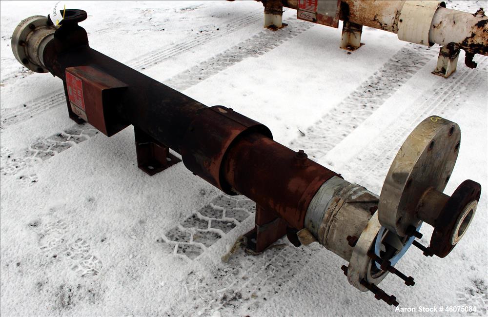 Used Southern Heat Exchanger Shell & Tube Heat Exchanger, Approximate 124 Square Feet, Horizontal. Carbon steel shell rated 100 psi at 350 degrees F. (195) 3/8" Diameter x approximate 78" long 304 st...